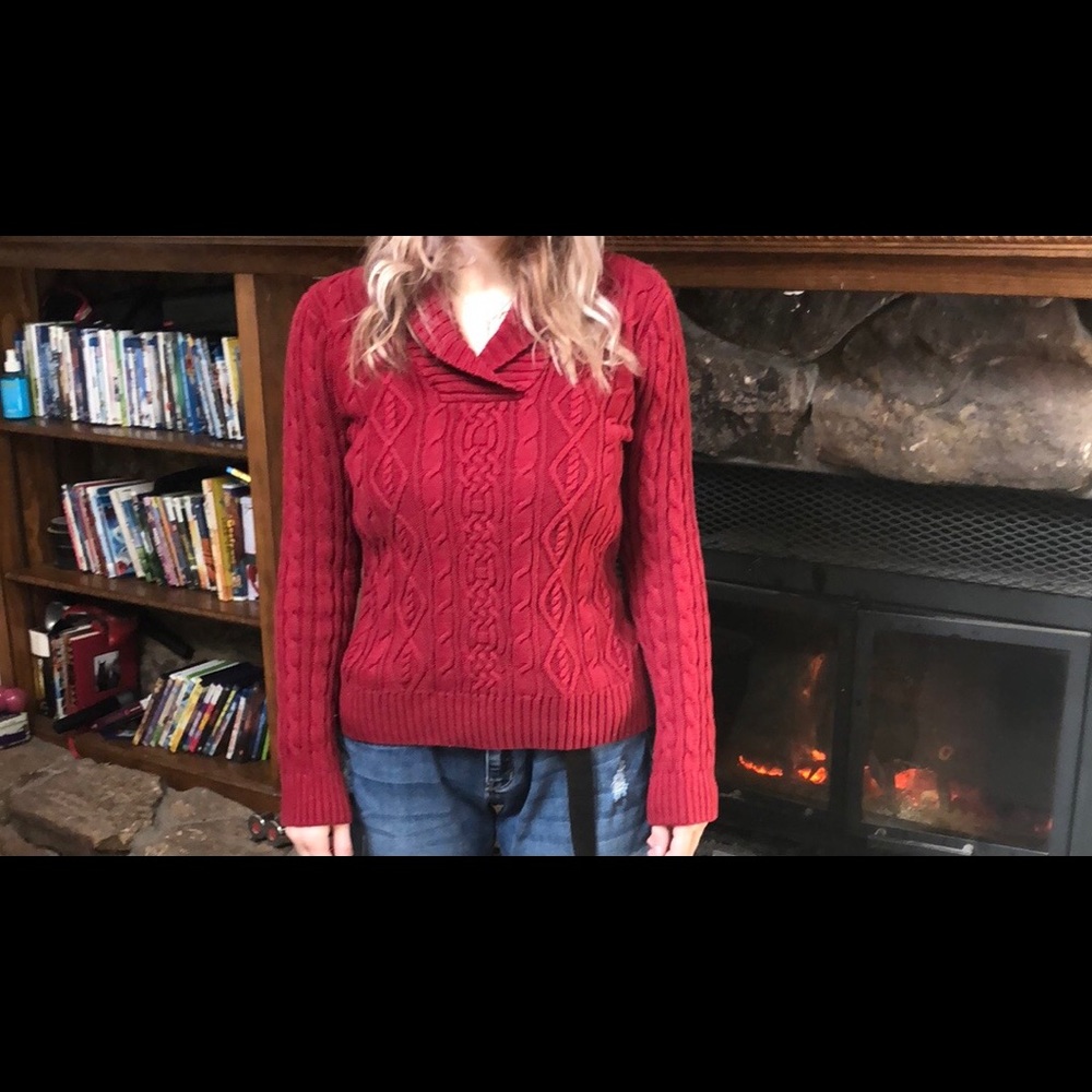Red sweater